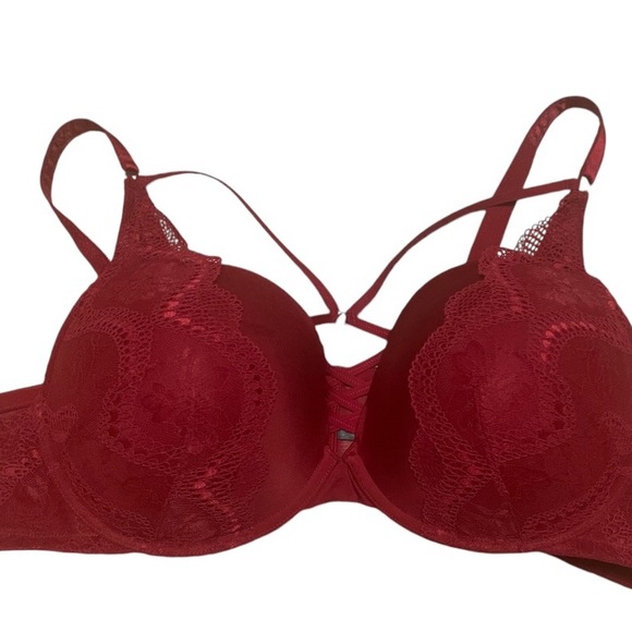 Torrid XO Boost Plunge Push-Up Bra Size 46C Red - Picture 5 of 14